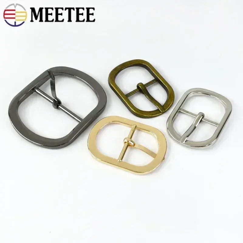 5/10Pcs 12-38mm Metal Pin Buckles for Bag Strap Shoes Handbag Clasp Belt Adjuster Hook Buckle DIY Replacement Sewing Accessories