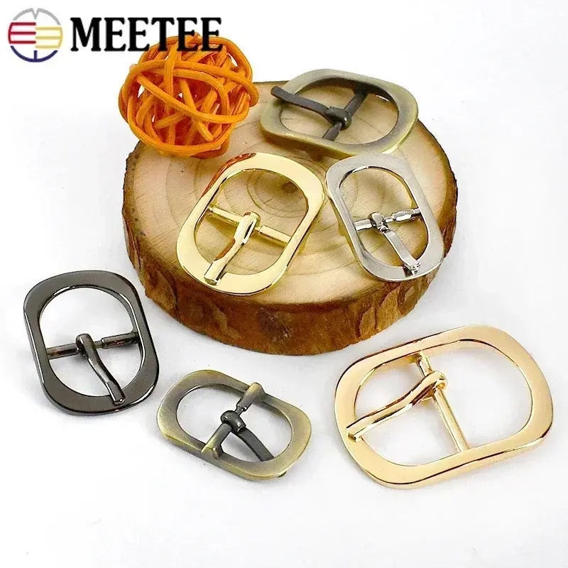 5/10Pcs 12-38mm Metal Pin Buckles for Bag Strap Shoes Handbag Clasp Belt Adjuster Hook Buckle DIY Replacement Sewing Accessories