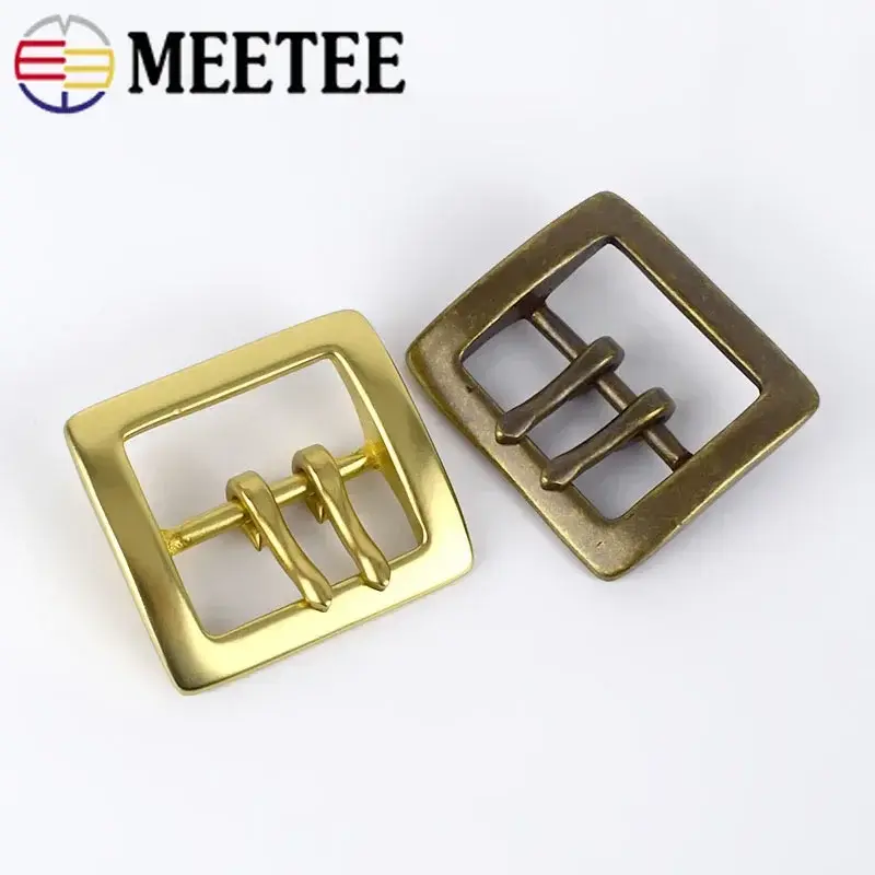 1Pc 40mm Solid Brass Metal Belt Buckles for Bags Strap Shoes Pin Buckle Webbing Dog Collar Clasp Hooks DIY Hardware Accessories