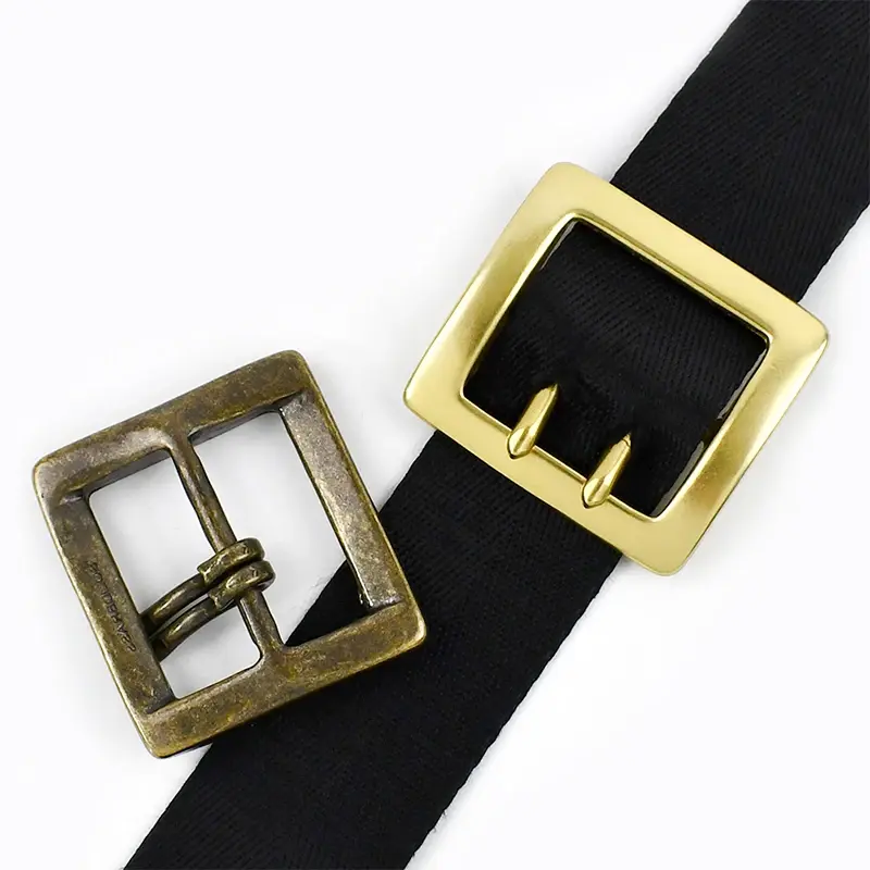 1Pc 40mm Solid Brass Metal Belt Buckles for Bags Strap Shoes Pin Buckle Webbing Dog Collar Clasp Hooks DIY Hardware Accessories