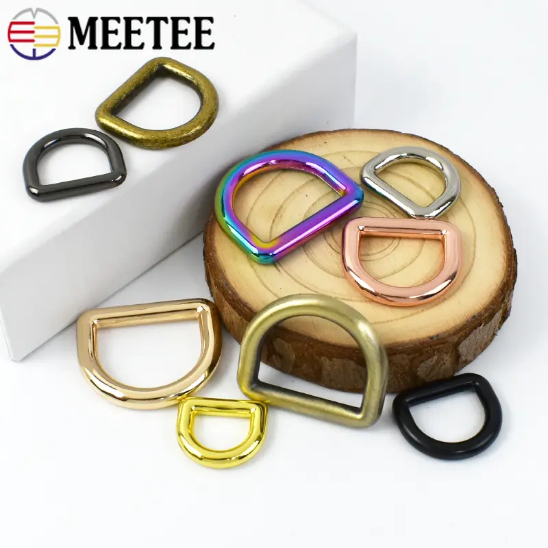 10Pcs 10-38mm Metal Buckles for Strap Bag Belt O D Ring Dog Collar Webbing Clasp Loop DIY Leather Craft Sewing Accessories