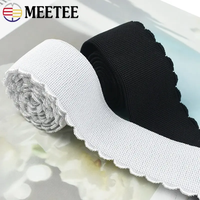 10-50mm 5Meters Polyester Elastic Bands for Bra Shoulder Pants Waist Rubber Tapes Garment Stretch Webbing DIY Sewing Accessories