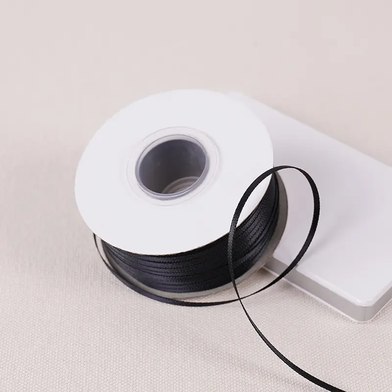 3mm 91meters/Roll Double-sided Satin Ribbon Wedding Party Decoration Polyester Gift Packaging Ribbons