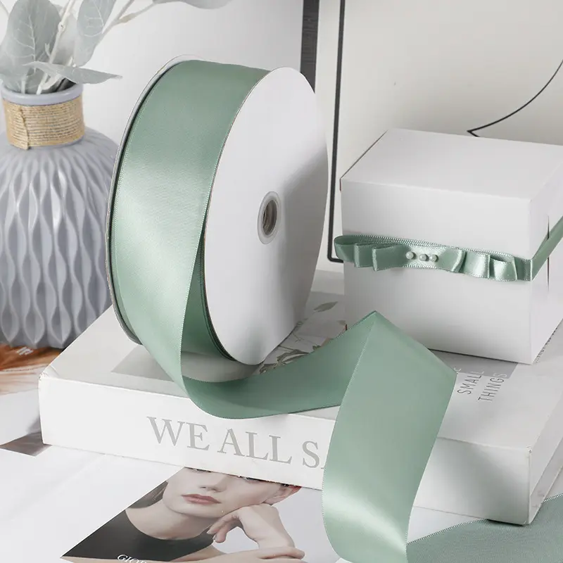 91Meters/Roll 6/10/12/15/20/25/38/50mm Grey Green Handmade Craft Gifts Wedding Decoration Halloween Ribbon