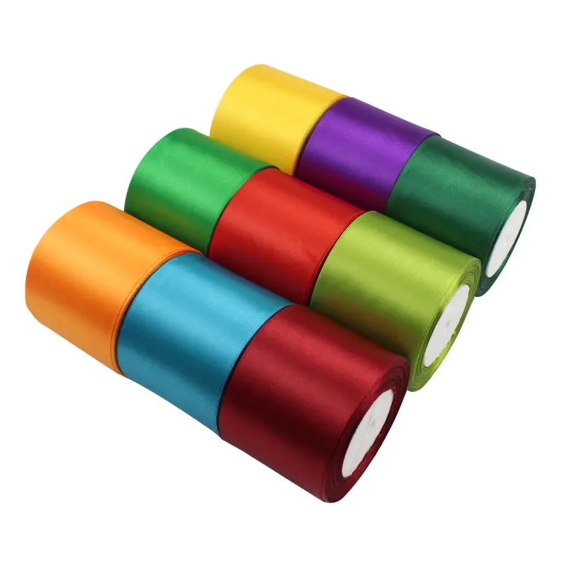 10-15-20-25-40-50-80mm Satin Ribbon 22Meters/Roll Christmas Halloween Gift Box Wrapping Birthday Party Wedding Decoration Ribbon