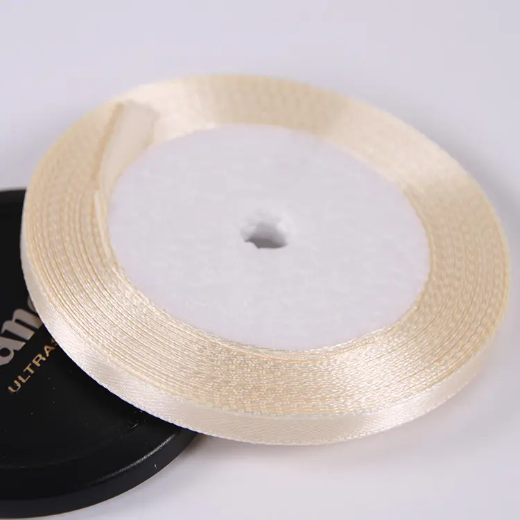 22Meters/Roll 6mm Satin Riboon DIY Sewing Fabric Handmade Crafts Supplies Christmas Halloween Wedding New Year Decoration Tape