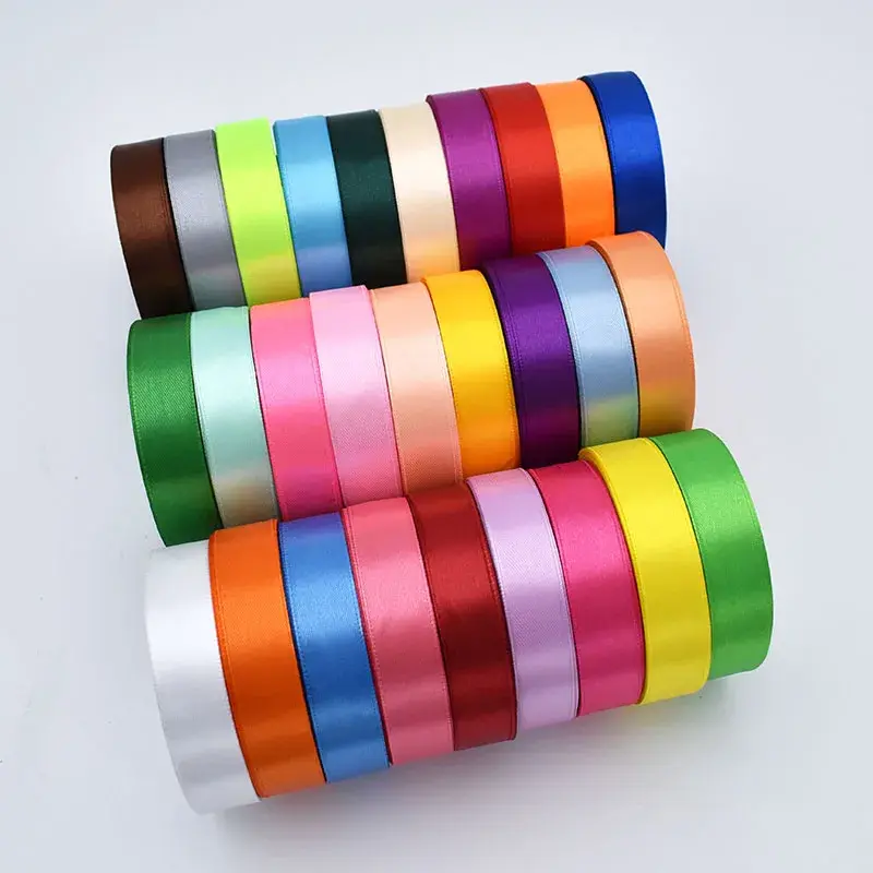 22Meters/Roll 20mm Satin Riboon Handmade Crafts Supplies Christmas Halloween Wedding New Year Decoration Tape