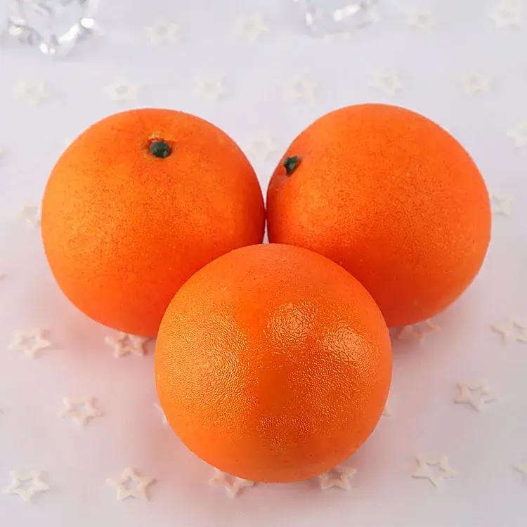 10PCS 7.5x8cm Artificial Orange Home Bedroom Decoration Artificial Fruits Festive Party Supplies Ornament Food Photography Props