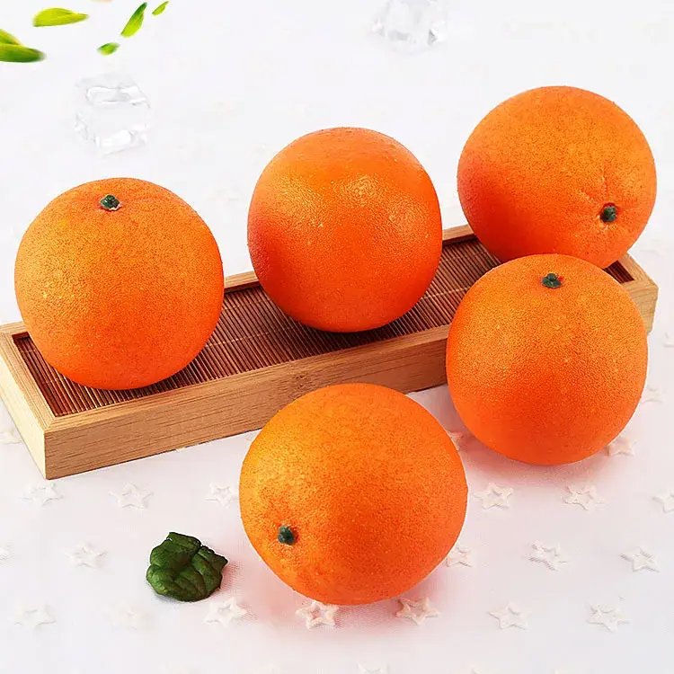 10PCS 7.5x8cm Artificial Orange Home Bedroom Decoration Artificial Fruits Festive Party Supplies Ornament Food Photography Props