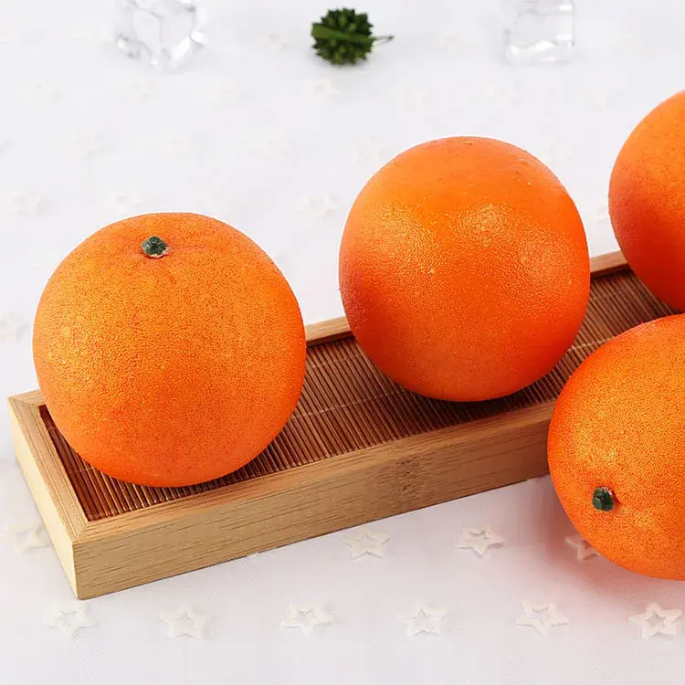 10PCS 7.5x8cm Artificial Orange Home Bedroom Decoration Artificial Fruits Festive Party Supplies Ornament Food Photography Props
