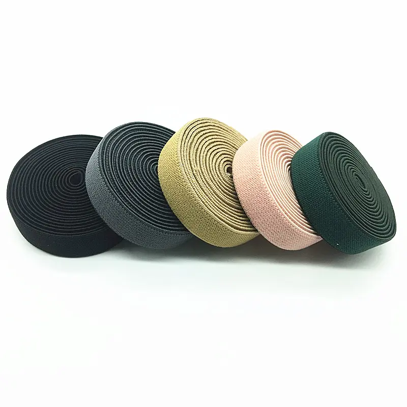 5/8" 15mm Rubber Band Elastic Band Kids Hair Tie Headband Dress Lace Trim Sewing Shoulder Straps Women Bra Strap 1meter