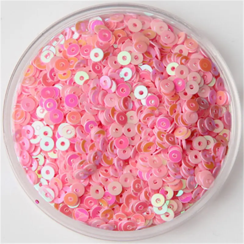 1000Pcs 5mm PVC Flat Round Loose Sequins Paillettes Sewing Craft for Wedding Decoration  Women Clothing Embroidery Accessory