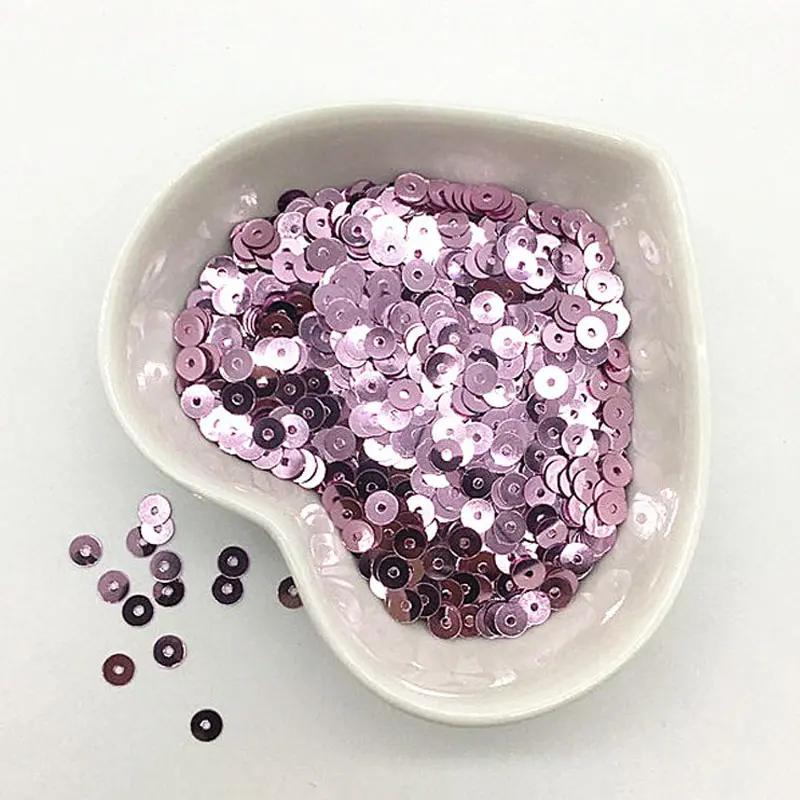 2000pcs 4mm Glitter Flat Round PVC Loose Sequins Paillettes Wedding Craft  Housewear Furnishings Sew Lentejuelas Wedding Decor