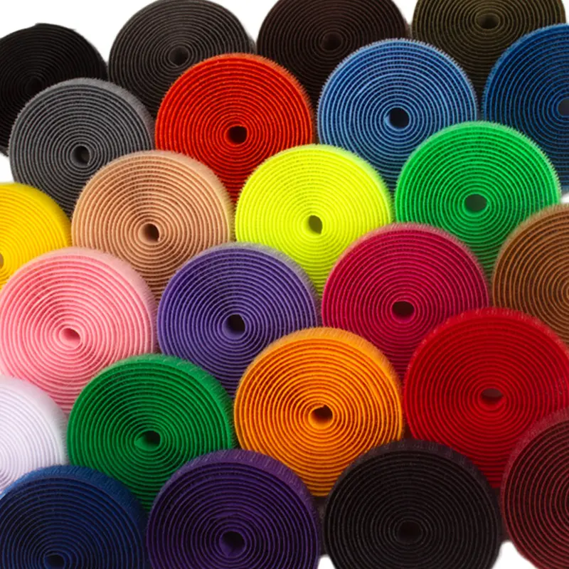 Magic Tape Self Adhesive Fastener Tape DIY Nylon Hook Loop Fastener Sticker Cable Ties Sewing Accessories No Glue 2CM*1M