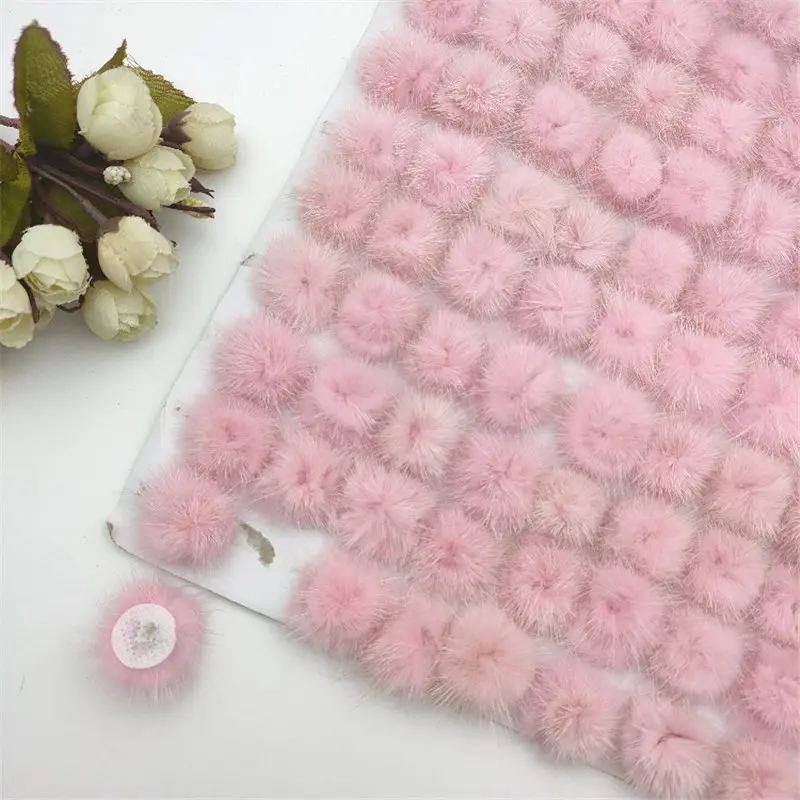 10pcs DIY Pompon 3cm Mink Pompoms Fur Balls for Sewing on Knitted Keychain Scarf Shoes Hats Fur Pom Pom DIY Crafts Accessories