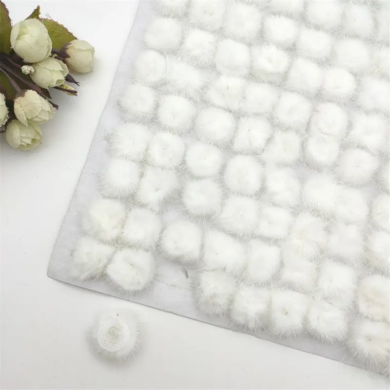 10pcs DIY Pompon 3cm Mink Pompoms Fur Balls for Sewing on Knitted Keychain Scarf Shoes Hats Fur Pom Pom DIY Crafts Accessories