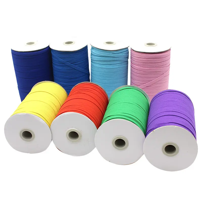 5y 6mm Glitter Elastic Ribbon Sewing Elastic Band Fiat Rubber Band for Waist Band Stretch Rope Elastic Ribbon Garment Accessory