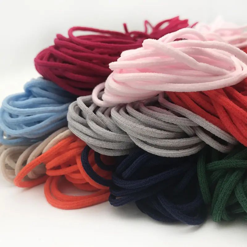 20Yard 3mm Elastic Cord Mask Elastic Rope Rubber Band String Mask Ear Hanging Rope Round Cord for Garment DIY Sewing Crafts