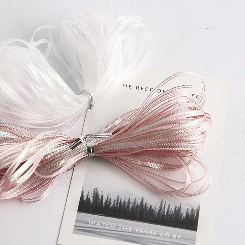 10 Yards Colorful Balloon Ribbon Wedding Party Birthday Decoration DIY Packaging Bow Accessories Ribbon 3mm Wide