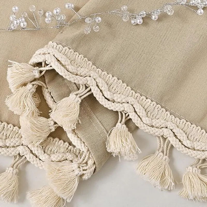 1Yard Beige Small Ball Embroidery Lace Fabric Trim DIY Clothing Wedding Home Blanket Decoration Handmade Sewing Crafts Supplies