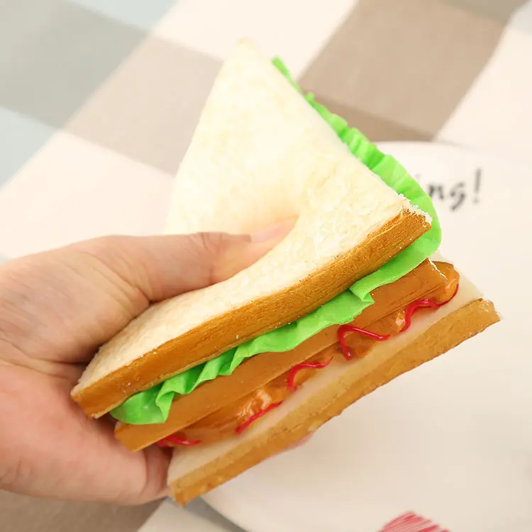 1pcs Simulated Bread Sandwich Fake Food Model Table Decoration Home Decoration Window Display