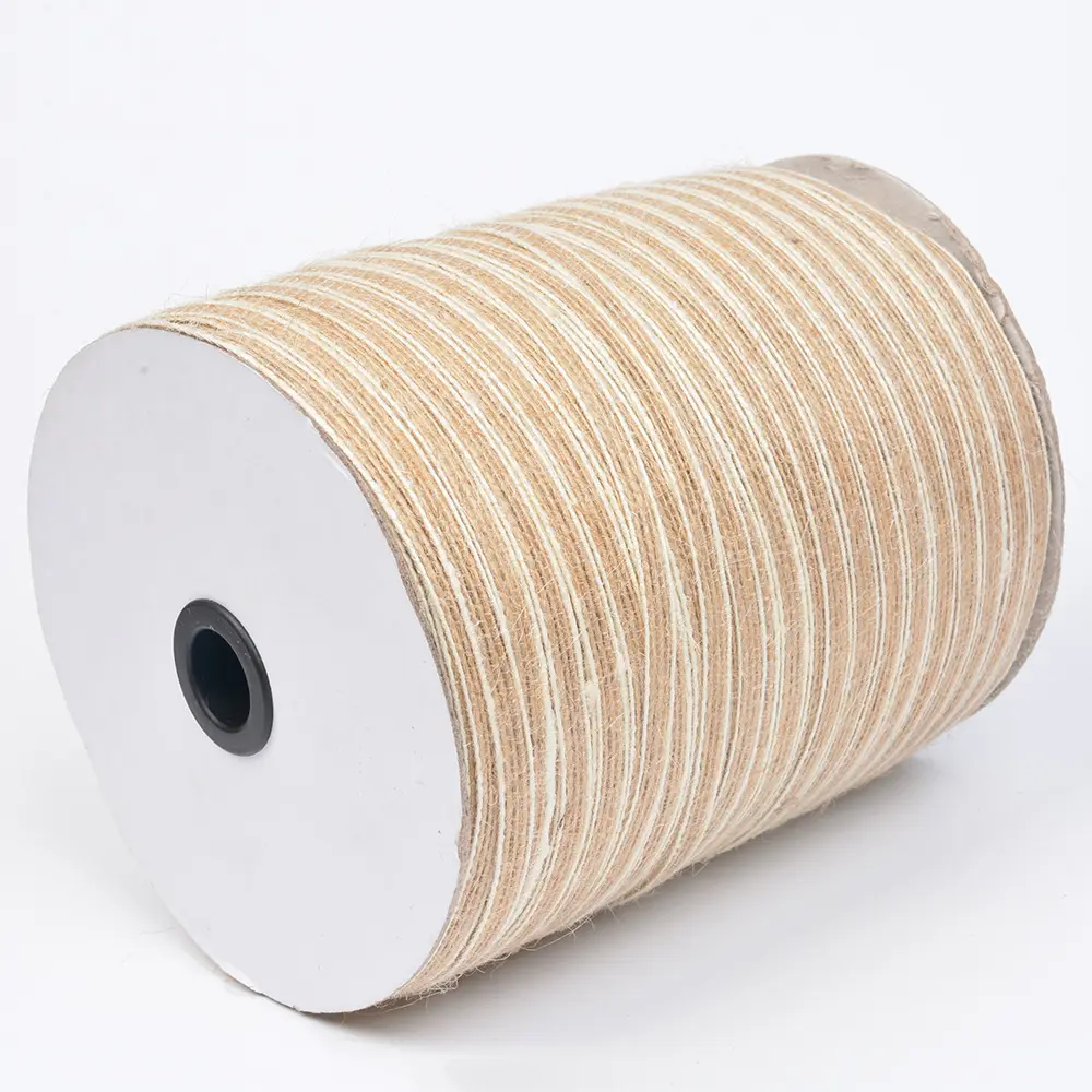 10M Natural Jute Burlap Ribbon Rustic Vintage Wedding Decor 5mm Width Hessian Lace Tape Christmas Birthday Party Supplies DIY