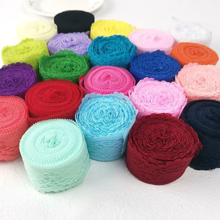 10 Meters High Quality Beautiful White Lace Ribbon Tape 40MM Lace Trim DIY Embroidered for Sewing Decoration African Lace Fabric