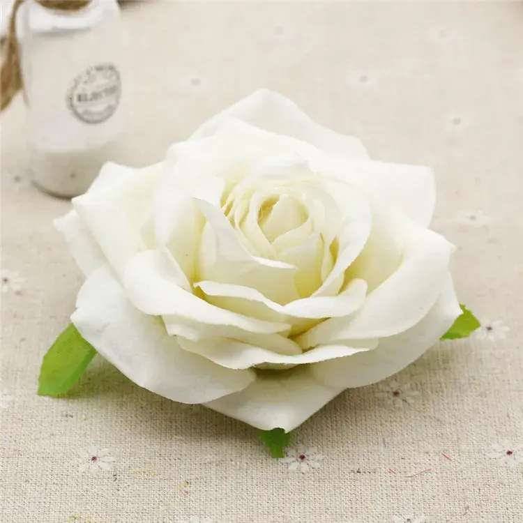 Velvet Artificial Rose Flower Heads for Wedding Wall Arch Flowers DIY Bridal Wreath Valantine's Day Bouquet Gift Box Decoration