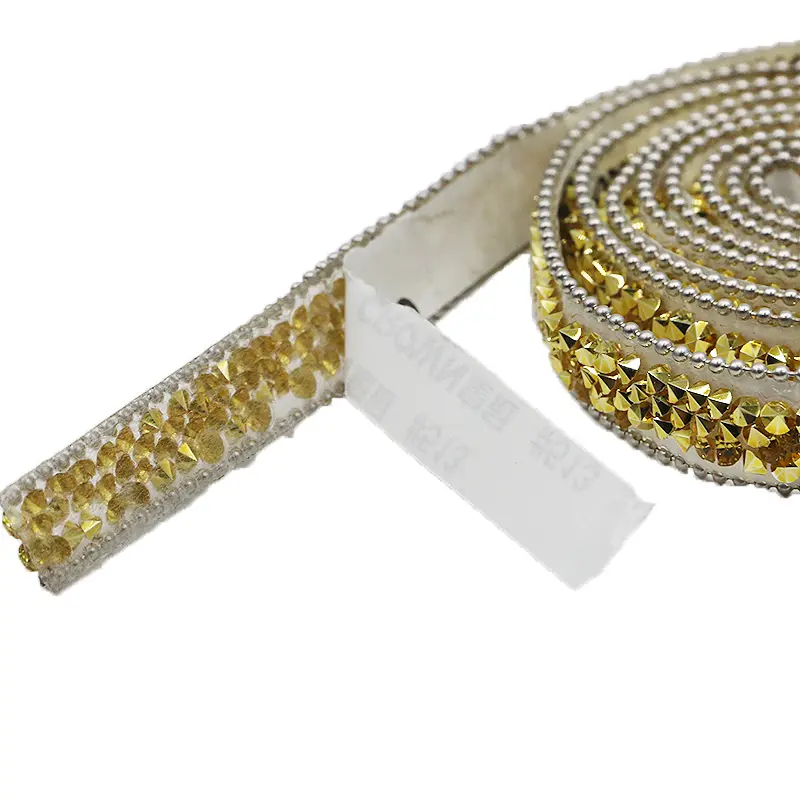 (1 Yard) 1cm Resin Water Drill Accessory Lace Self-Adhesive Drill Sticker for DIY Jewelry Making DIY