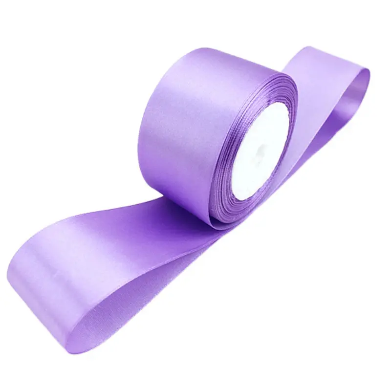 light purple  Single Face Satin Ribbon Wholesale Gift Wrapping Christmas ribbons