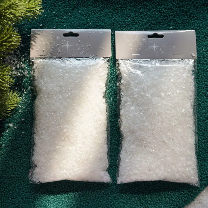 1 Pcs Machine-made Snow Simulated Snowflake Fragments Christmas Decoration Xmas Tree Winter Party Wedding Prop Toys
