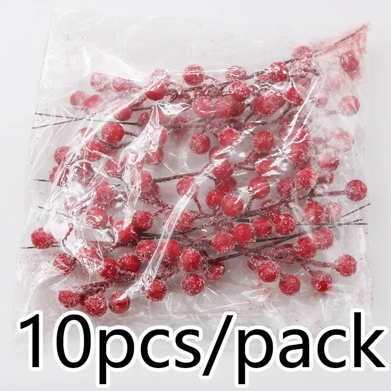 (10 pieces/pack) 22c Simulated Refreshing Berries Simulated Fruits Artificial Berries Flowers DIY Decoration Christmas Tree