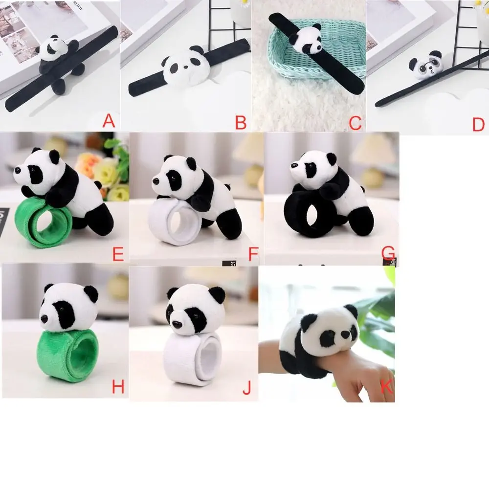 Gift Toy Stuffed Animal Panda Wristband Super Soft Comfortable Plush Hand Ring Cartoon Kawaii Clap Circle Toy Birthday Present