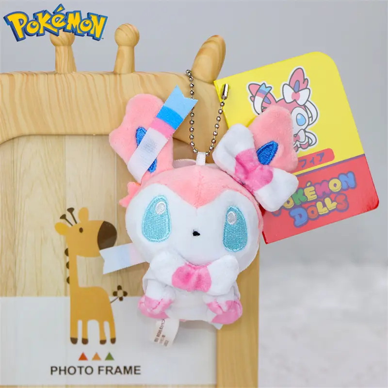 Pokemon Eevee Umbreon Sylveon Espeon Vaporeon Plush Toys Keychain Gengar Duskull Haunter Flareon Stuffed Peluche Doll Gifts Kids