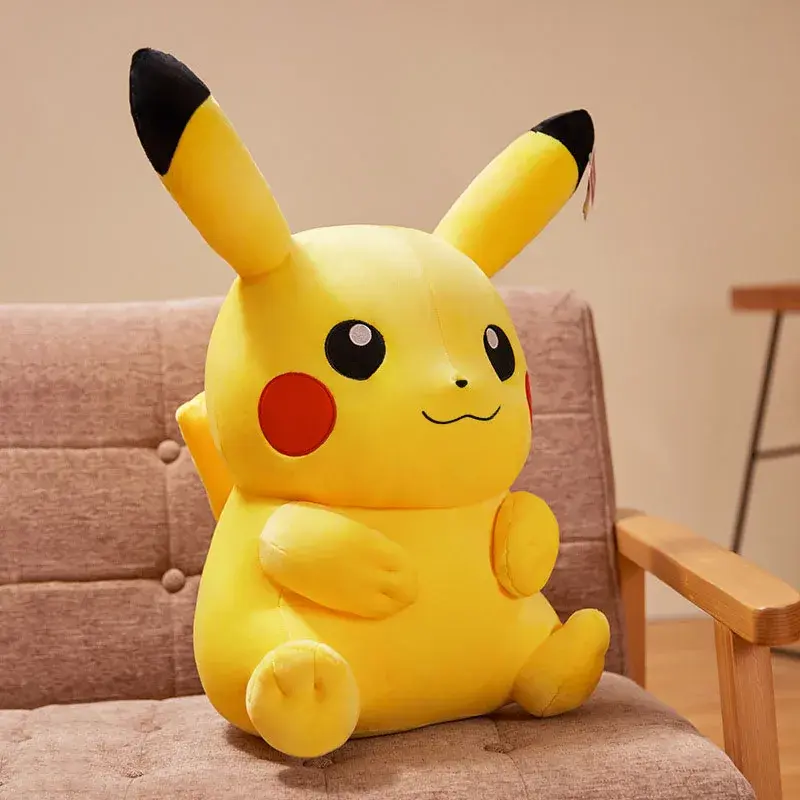 Pocket Monster 30-40cm Pikachu Plush Toy Kawaii Anime Yellow Elf Plush Doll Soft Fill Cartoon Doll Birthday Gift For Little Girl