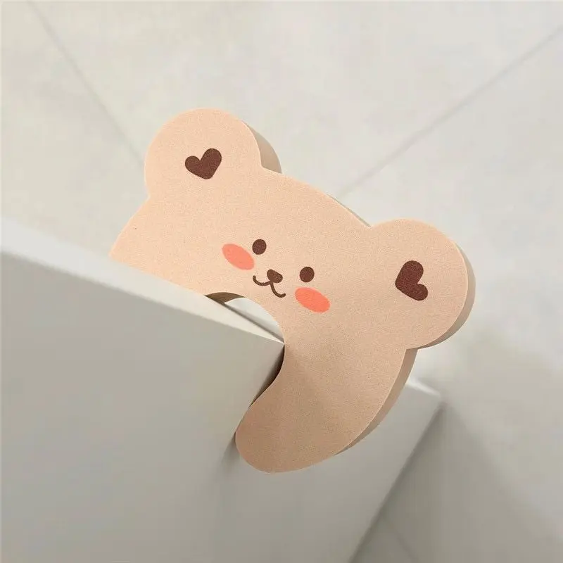 1/5pcs ins bear door handle anti-collision, children's room anti-pinch safety door stop, bedroom door closing artifact for pets