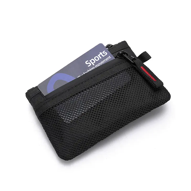 Slim Wallet, RFID Blocking Function Credit Card Holder, Pocket Size Organizer for Men Women, Mini Coin Purse with Zipper