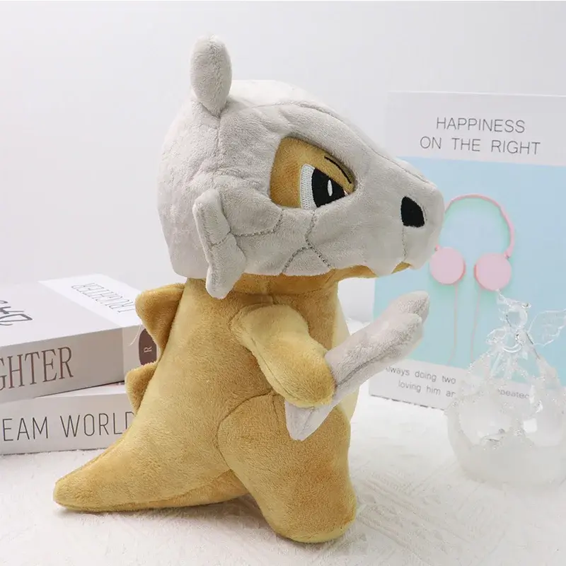 Kawaii Cubone Stuffed Toys Cartoon&Cute Plush Dolls Throw Pillow Birthday Gift For Kids Friends Boys Toy