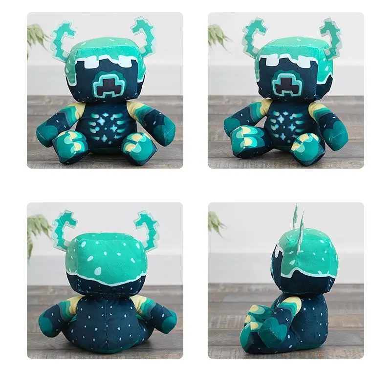 25cm Kawaii Plush Toy Warden Doll Crystal Super Soft Anime Plushie Game Blue Monster Toys For Children Kids Christmas Gifts