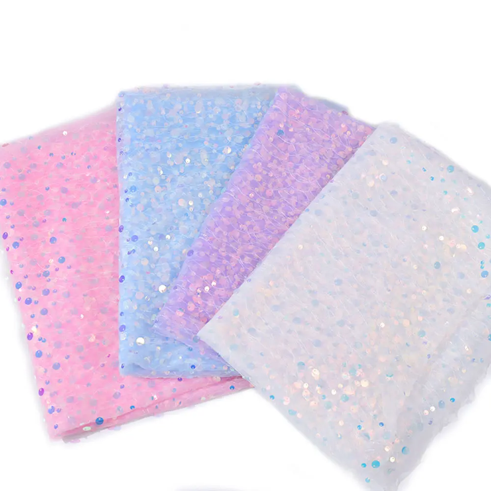 Sparkle Holographic Sequin Fabric 59in x 17.7in DIY Dance Costume Stage Decor Bridal Accessories (Hot Sale 2025)