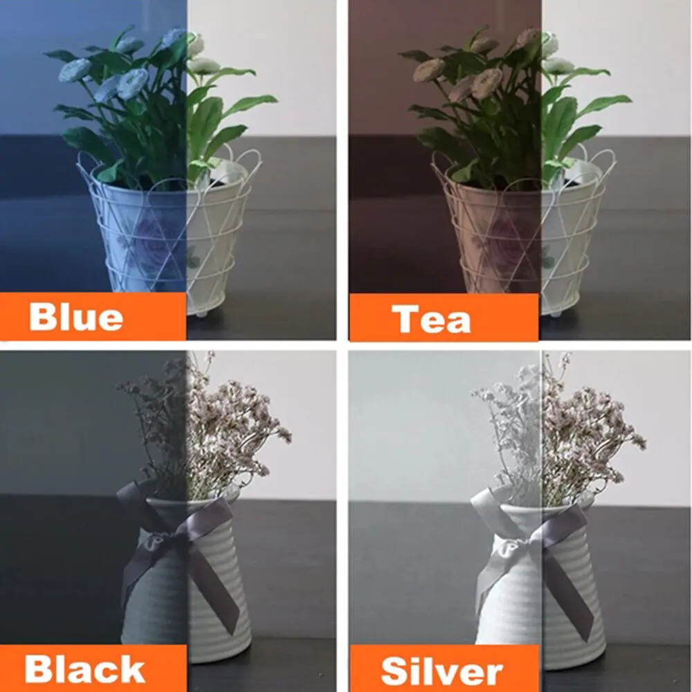 30 x 100cm Mirror Insulation Solar Tint Window Film Stickers UV Reflective One Way Privacy Decoration For Home Office Glass DIY