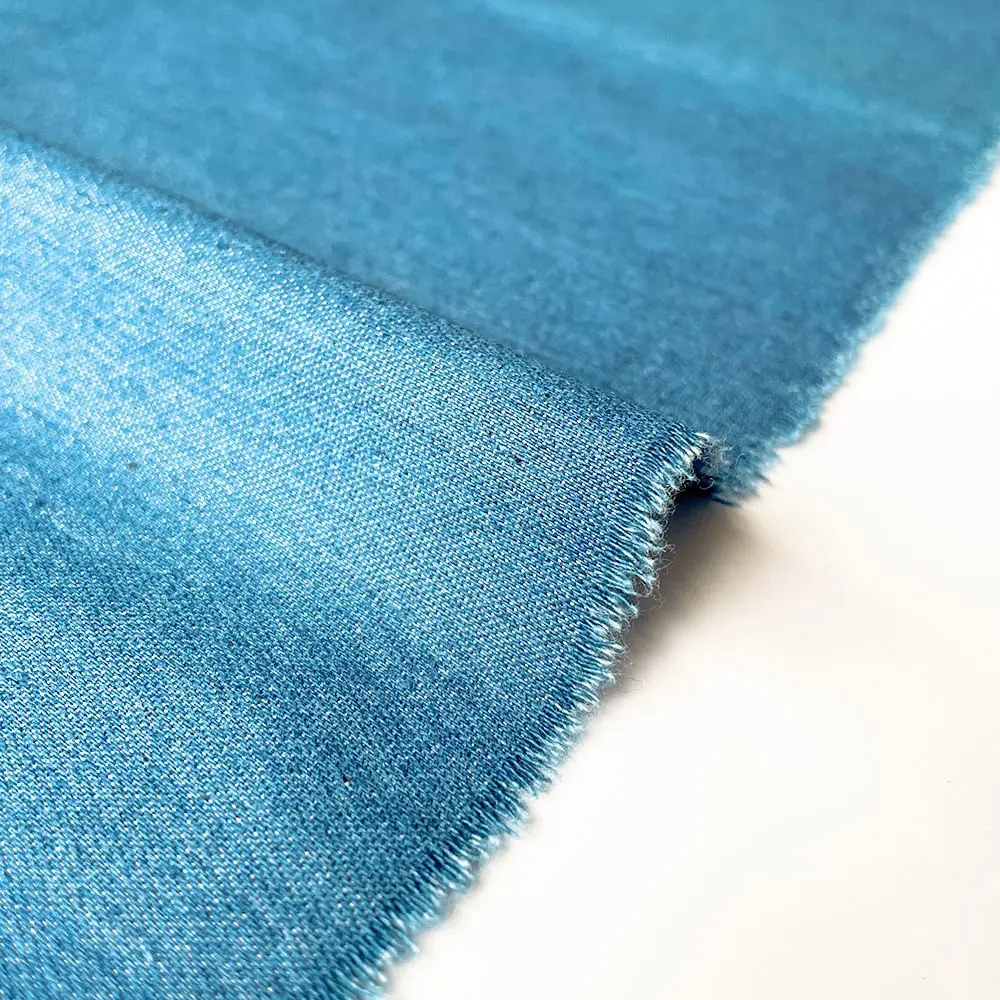 Vintage Washed Denim Fabric Lightweight Soft Cotton 145cm Width for DIY Sew Adult Coat Pants Doll Clothes Miniature Jeans Crafts