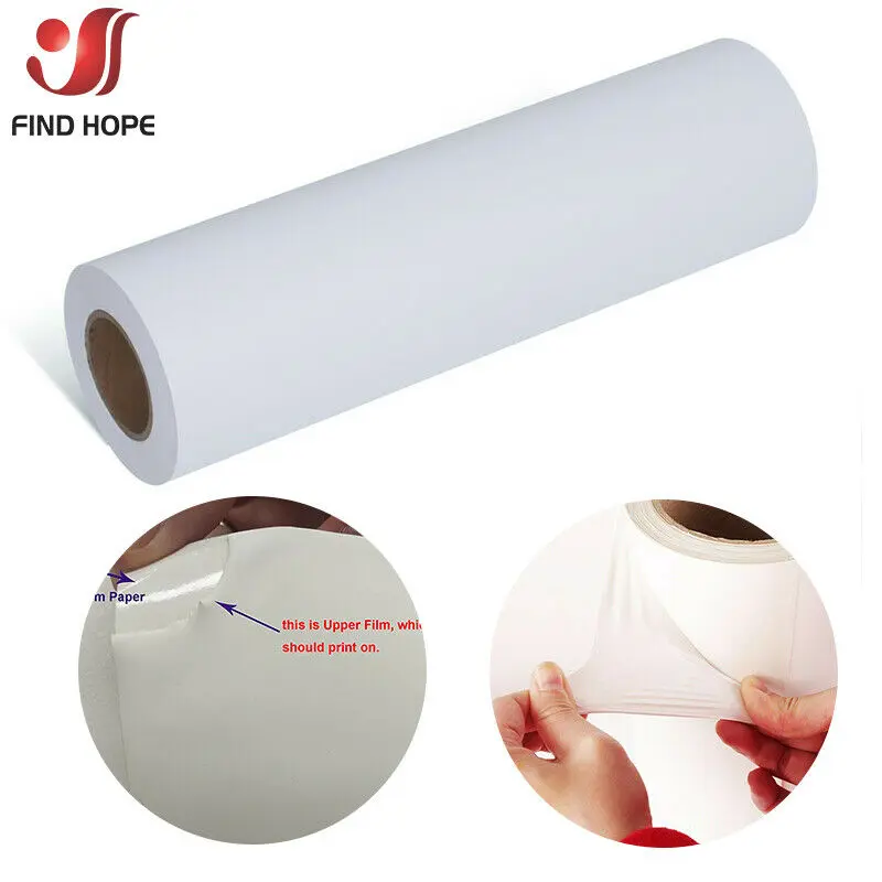 White Eco-Solvent Cutting Film Heat Transfer Vinyl Printing Dry Waterproof Iron On T-Shirts 50*100cm