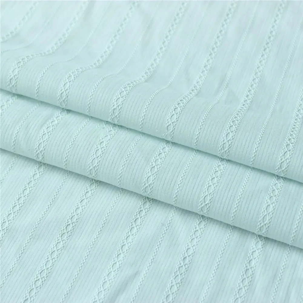 Soft Thin White Pink Jacquard Pure Cotton Fabric For Sewing Women Clothing Dress Pajamas Home Curtain Sheet Materials DIY Crafts