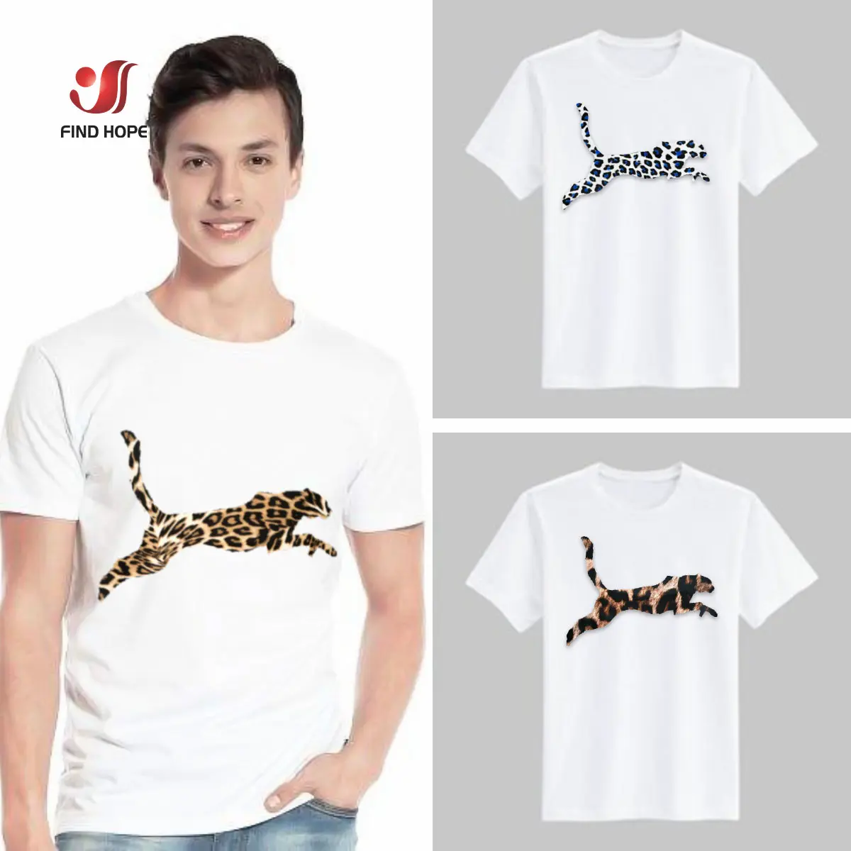 Leopard Pattern TPU Heat Transfer Vinyl Iron-on HTV Heat Press cut Film For T-Shirt Textiles Clothing Shoe Bag Sticker DIY