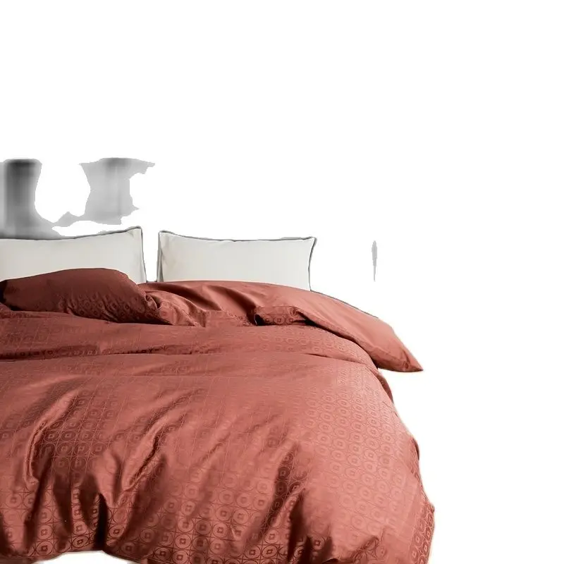 1pc Jacquard  Duvet Cover 100%Stain Cotton Quilt Bag RU Single Blue Grey Luxury Silky Home Bedding  220*240cm Drop Shipping