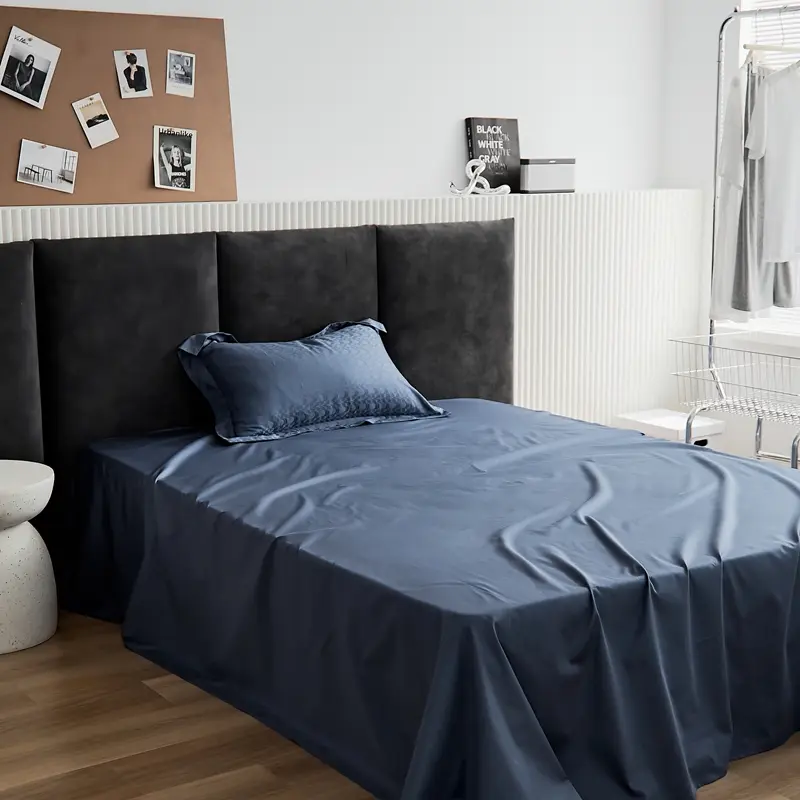 1pc Solid Flat Sheet 100S Long-Staple Pure Cotton Mattress Cover Home Bedlinen For 1.2/1.35/1.5/2m Bed 245*270cm Drop Shipping