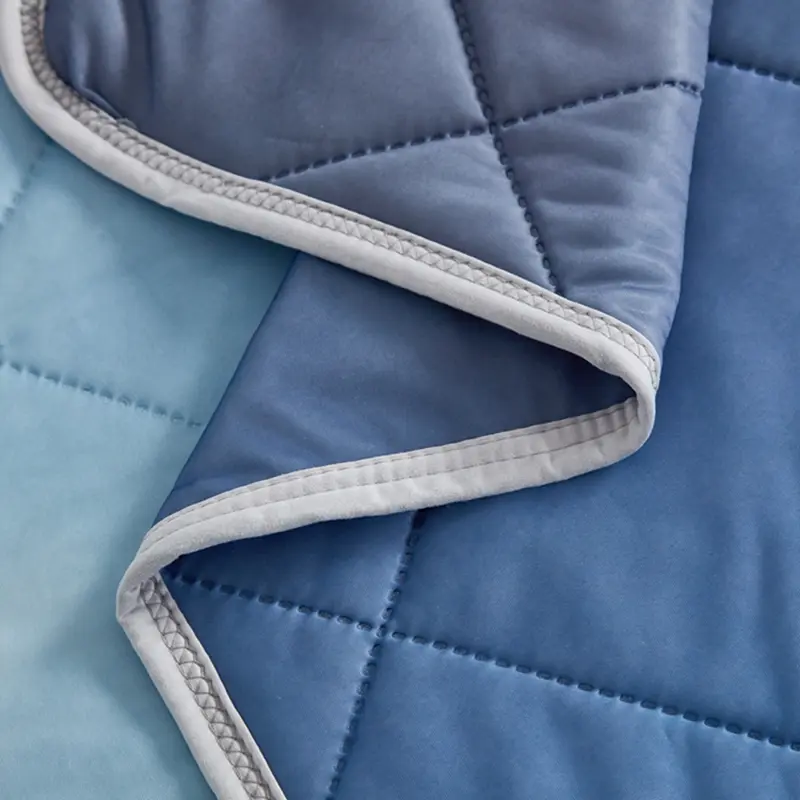 Summer Cooling Quilt,Fashion Gradient Color Air Condition Comforter,Lightweight Blanket Bed Cover For Home Queen Drop Shipping