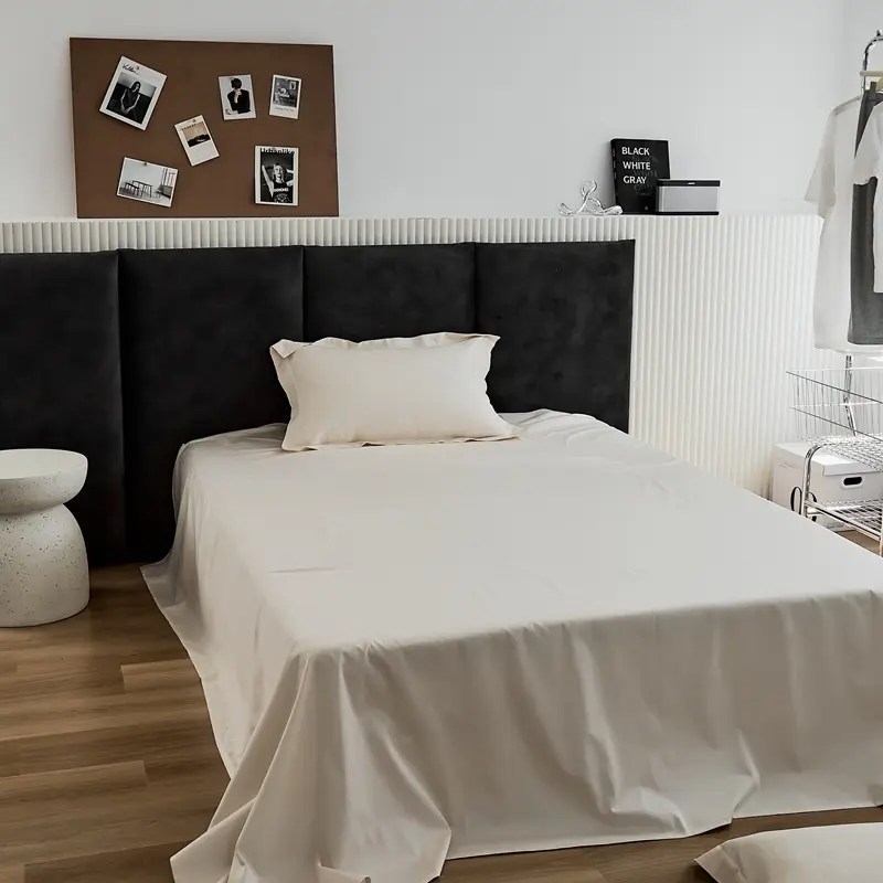 1pc Solid Flat Sheet 100S Long-Staple Pure Cotton Mattress Cover Home Bedlinen For 1.2/1.35/1.5/2m Bed 245*270cm Drop Shipping