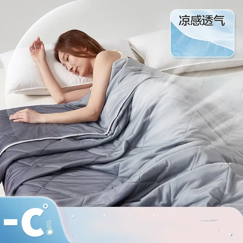 Summer Cooling Quilt,Fashion Gradient Color Air Condition Comforter,Lightweight Blanket Bed Cover For Home Queen Drop Shipping